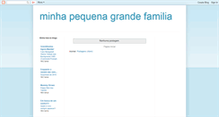 Desktop Screenshot of minhapequenagrandefamilia.blogspot.com