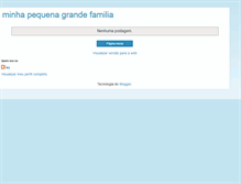 Tablet Screenshot of minhapequenagrandefamilia.blogspot.com