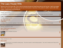 Tablet Screenshot of lazeehousewife.blogspot.com