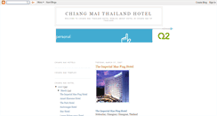 Desktop Screenshot of chiangmaithailandhotel.blogspot.com