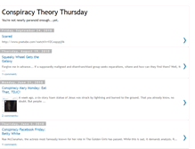 Tablet Screenshot of conspiracytheorythursday.blogspot.com
