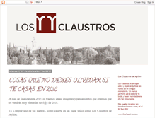 Tablet Screenshot of losclaustros.blogspot.com