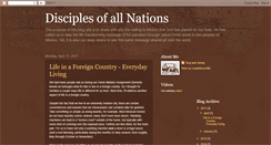 Desktop Screenshot of disciplesofallnations.blogspot.com