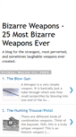 Mobile Screenshot of bizarreweapons.blogspot.com