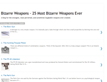 Tablet Screenshot of bizarreweapons.blogspot.com