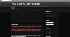 Desktop Screenshot of freeonlinejobtraining.blogspot.com