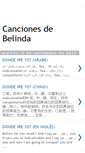 Mobile Screenshot of belinda-cancionero.blogspot.com