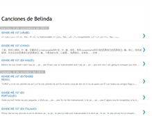Tablet Screenshot of belinda-cancionero.blogspot.com