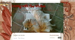 Desktop Screenshot of livingwiththewhites.blogspot.com