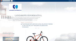 Desktop Screenshot of lanzaroteinformativa.blogspot.com