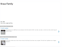 Tablet Screenshot of krausfamilyest2005.blogspot.com