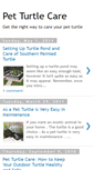Mobile Screenshot of petturtlecare.blogspot.com