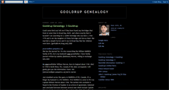 Desktop Screenshot of gooldrupgenealogy.blogspot.com