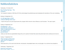 Tablet Screenshot of nomoresolicitors.blogspot.com