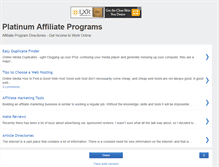 Tablet Screenshot of platinum-affiliate.blogspot.com