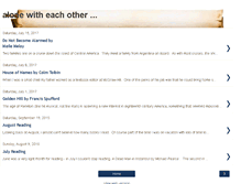 Tablet Screenshot of alonewitheachother.blogspot.com