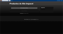 Desktop Screenshot of impactproducts.blogspot.com