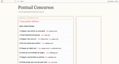 Desktop Screenshot of pontualconcursos.blogspot.com