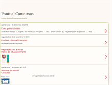 Tablet Screenshot of pontualconcursos.blogspot.com