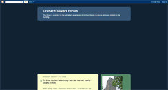 Desktop Screenshot of orchardtowersforum.blogspot.com