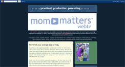 Desktop Screenshot of mom-matters.blogspot.com