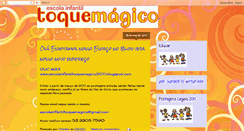 Desktop Screenshot of escolainfantiltoquemagico.blogspot.com