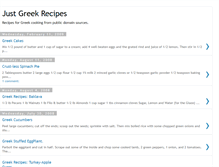 Tablet Screenshot of justgreekrecipes.blogspot.com