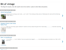 Tablet Screenshot of bitofvintage.blogspot.com