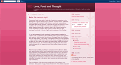 Desktop Screenshot of lovefoodandthought.blogspot.com