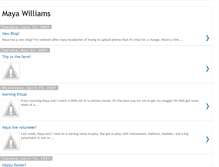 Tablet Screenshot of mayawilliams.blogspot.com