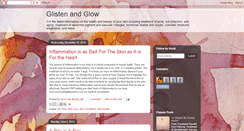 Desktop Screenshot of glistenandglow.blogspot.com