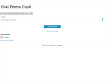 Tablet Screenshot of chat-pentru-copii.blogspot.com