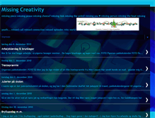 Tablet Screenshot of missingcreativity.blogspot.com