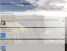 Tablet Screenshot of mardeincertidumbres.blogspot.com