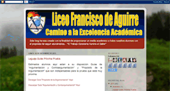 Desktop Screenshot of liceofranciscodeaguirre.blogspot.com