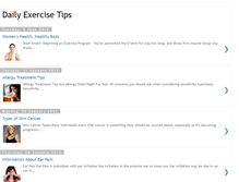 Tablet Screenshot of dailyexercisetips.blogspot.com