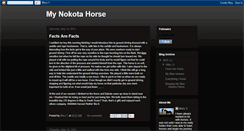 Desktop Screenshot of mynokotahorse.blogspot.com