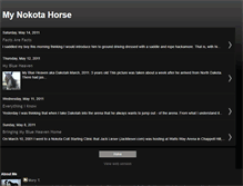 Tablet Screenshot of mynokotahorse.blogspot.com