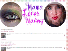 Tablet Screenshot of mamalovesmakeup.blogspot.com