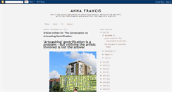 Desktop Screenshot of annafrancis.blogspot.com