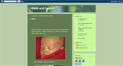 Desktop Screenshot of gladeandcarolyn.blogspot.com