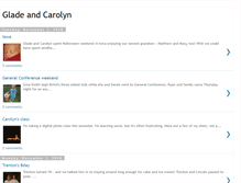 Tablet Screenshot of gladeandcarolyn.blogspot.com