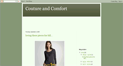Desktop Screenshot of coutureandcomfort.blogspot.com