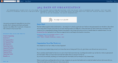 Desktop Screenshot of 365-days-of-organization.blogspot.com