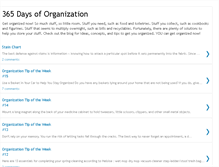 Tablet Screenshot of 365-days-of-organization.blogspot.com