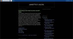 Desktop Screenshot of janettewe.blogspot.com