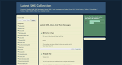 Desktop Screenshot of latestsmscollection.blogspot.com