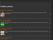 Tablet Screenshot of healthy-advisor.blogspot.com