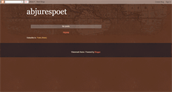 Desktop Screenshot of abjurespoet.blogspot.com