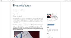 Desktop Screenshot of hermiasay.blogspot.com
